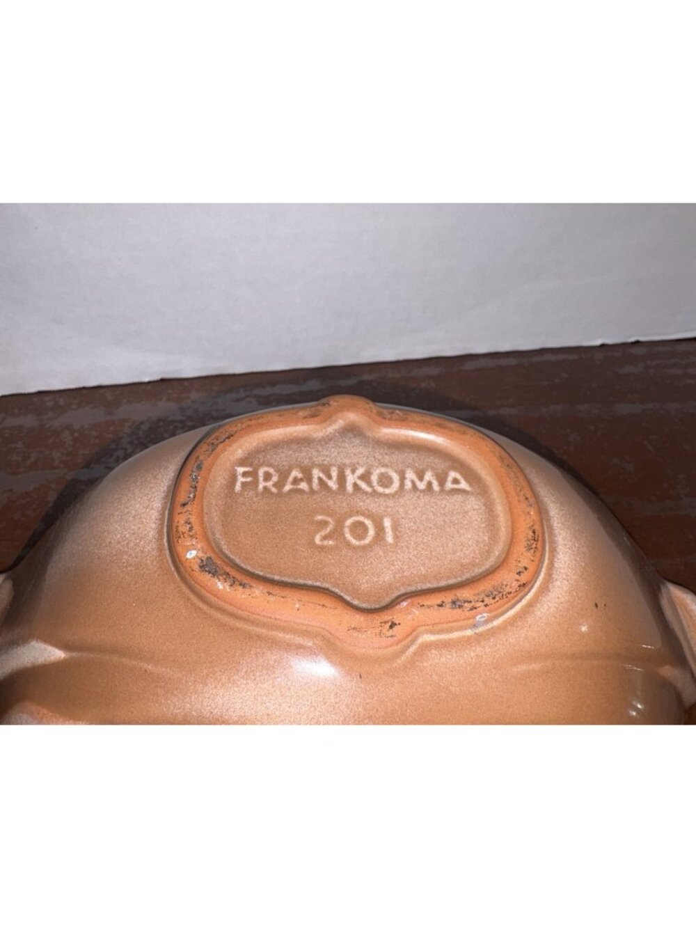Vintage Frankoma Pottery Bowl #201 Brown Glaze